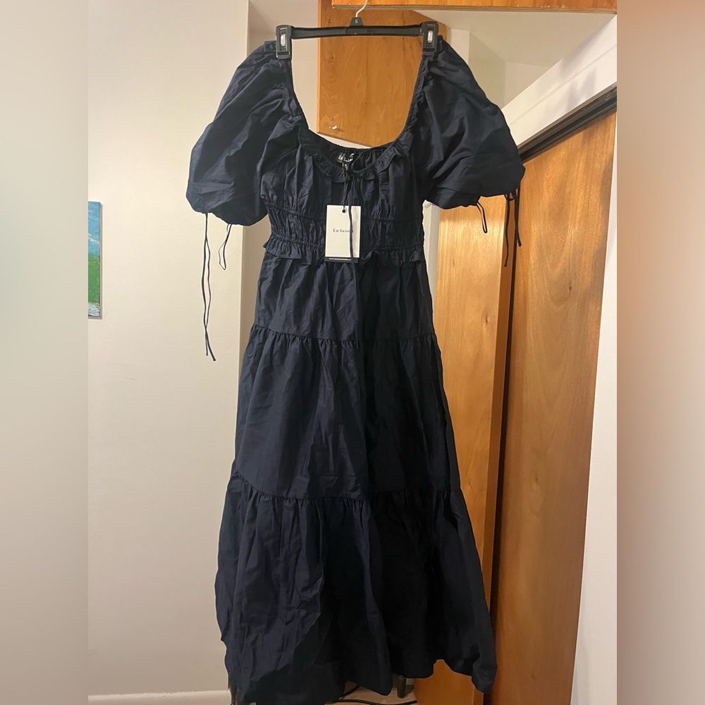 En Saison Brielle Dress in Navy